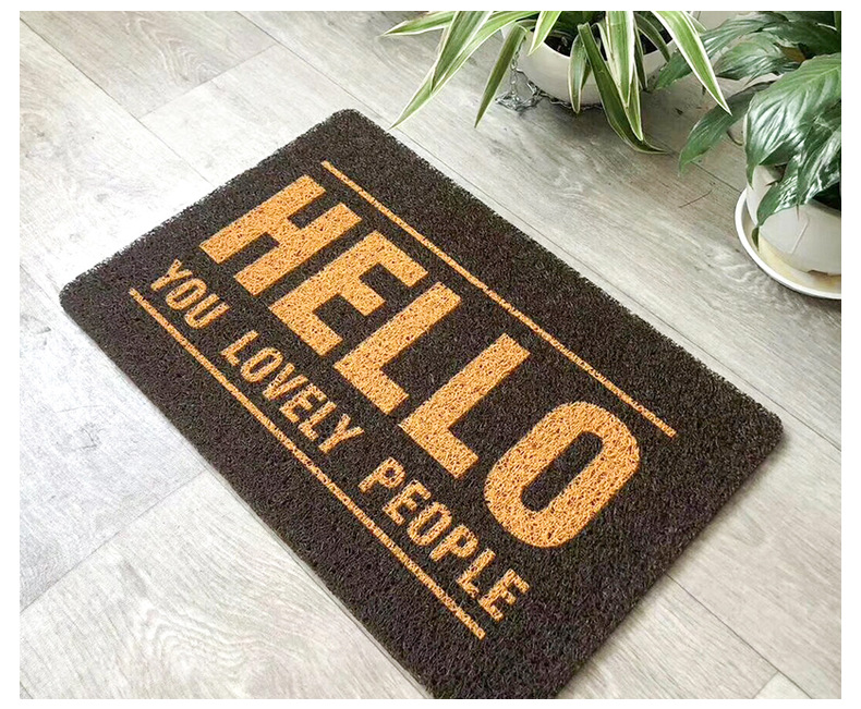 仿椰棕入户门垫圣诞玄关门口进门丝圈脚垫防滑入门万圣节pvc地垫详情11