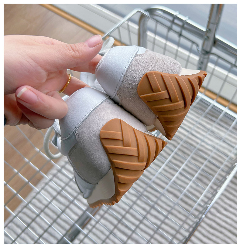 真皮阿甘鞋女2024秋季新款平底运动德训鞋女休闲小白鞋女百搭女鞋详情46