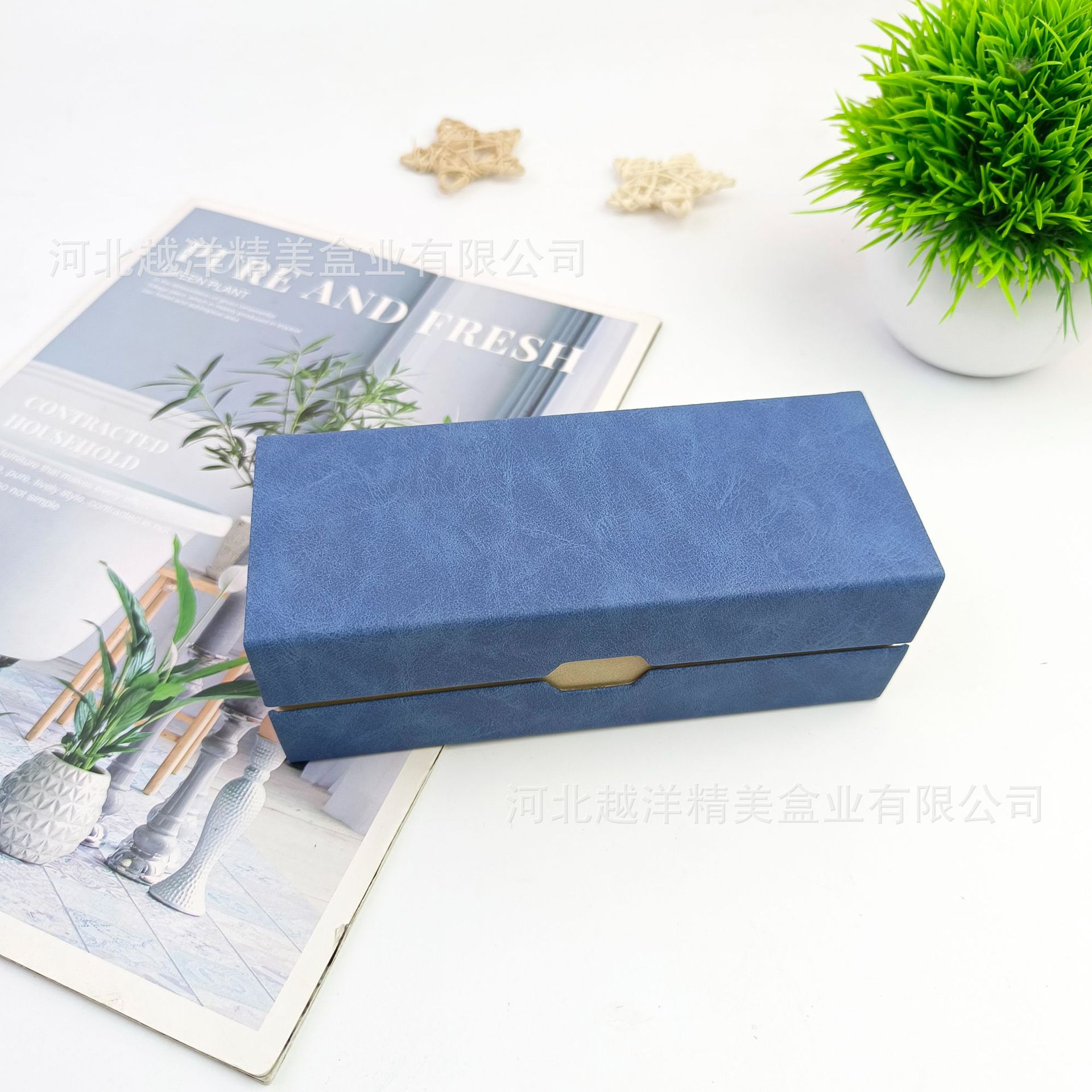 双层眼镜盒两幅装厂家批发大容量近视眼镜盒简约高级防压太阳镜盒详情10