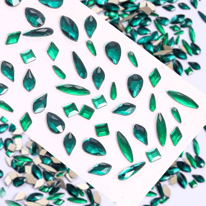 美甲饰品批发斤装美甲钻混装异形钻极光钻魅影紫指甲钻异形平底钻详情23