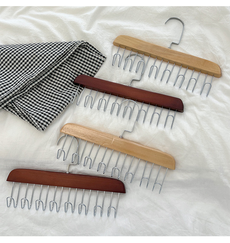 羊绒大衣木质衣架服装店挂衣收纳家用无痕毛衣内衣卫衣宠物晾衣架详情12