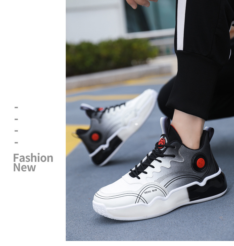 新款秋冬初中学生球鞋青少年跑步运动鞋男士潮流百搭运动篮球鞋详情25