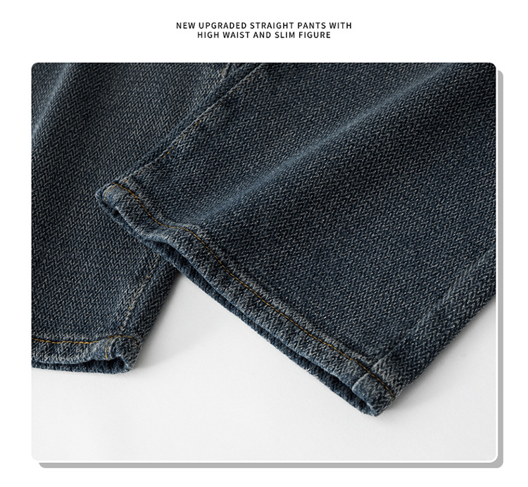 美式阔腿牛仔裤女2024年春夏新款设计感小众宽松显瘦拖地直筒长裤详情5