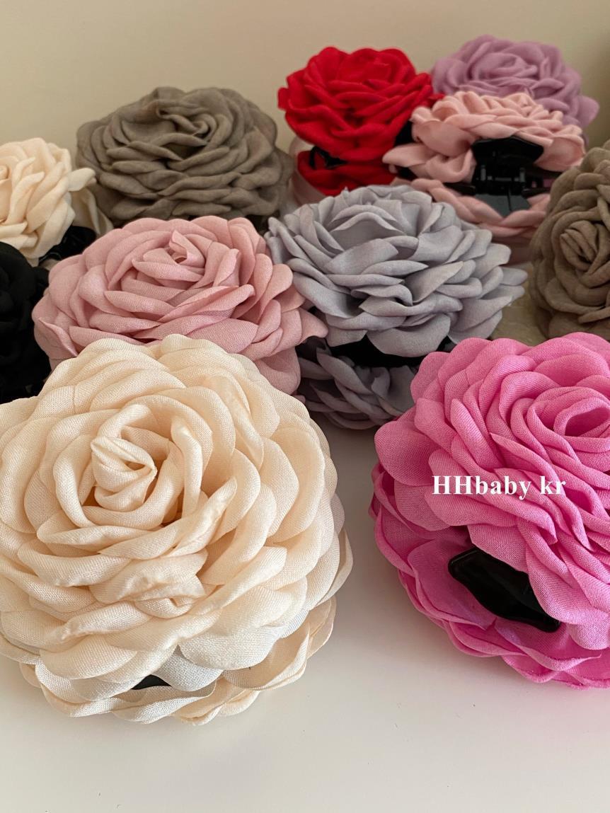 2024 New retro three-dimensional large flower French sandwich Romantic flower small fragrance sandwich Korean version versatile, elegant and anti-collision for women pic 20