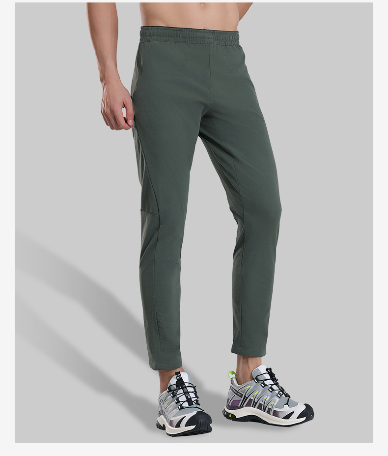 迪家同款休闲速干裤男士修身直筒弹力登山冲锋裤户外跑步运动裤详情7