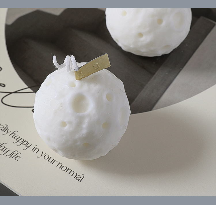 Moon scented candles, creative bedroom ornaments and souvenirs, spherical moon candles pic 6