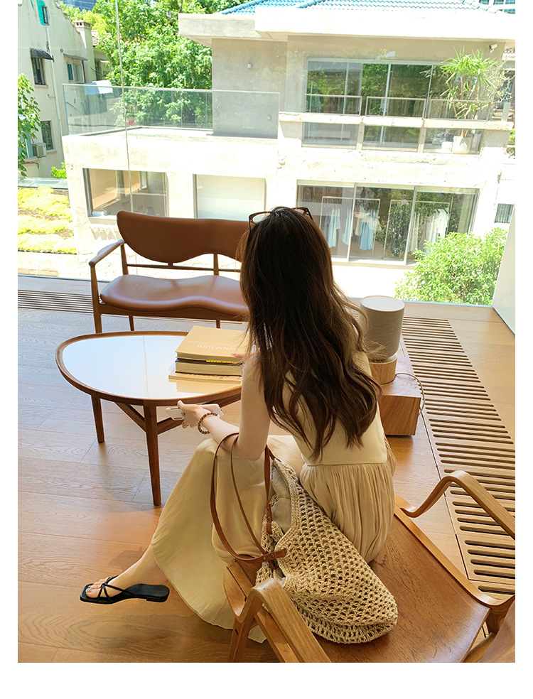 羊皮版葡萄妈同款法式方头高跟鞋细带粗跟平底拖鞋女夏季扭结凉拖详情38