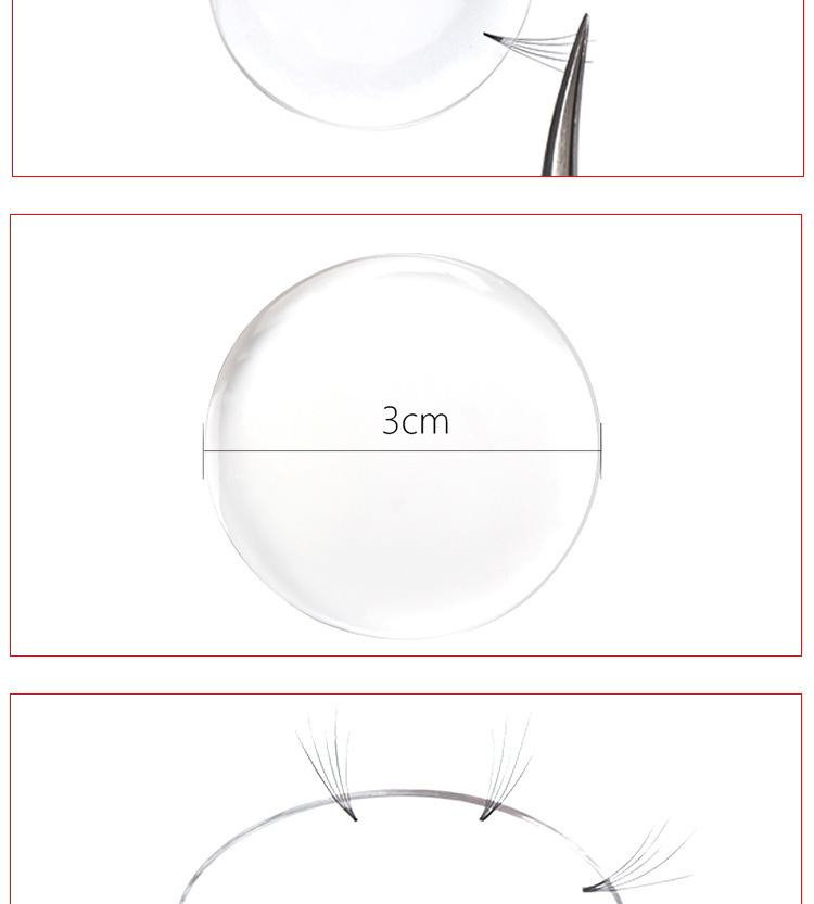 One-second blooming eyelash flower retention rubber pad, quick hair removal, convenient planting flower retention silicone pad, special for eyelash extension pic 9