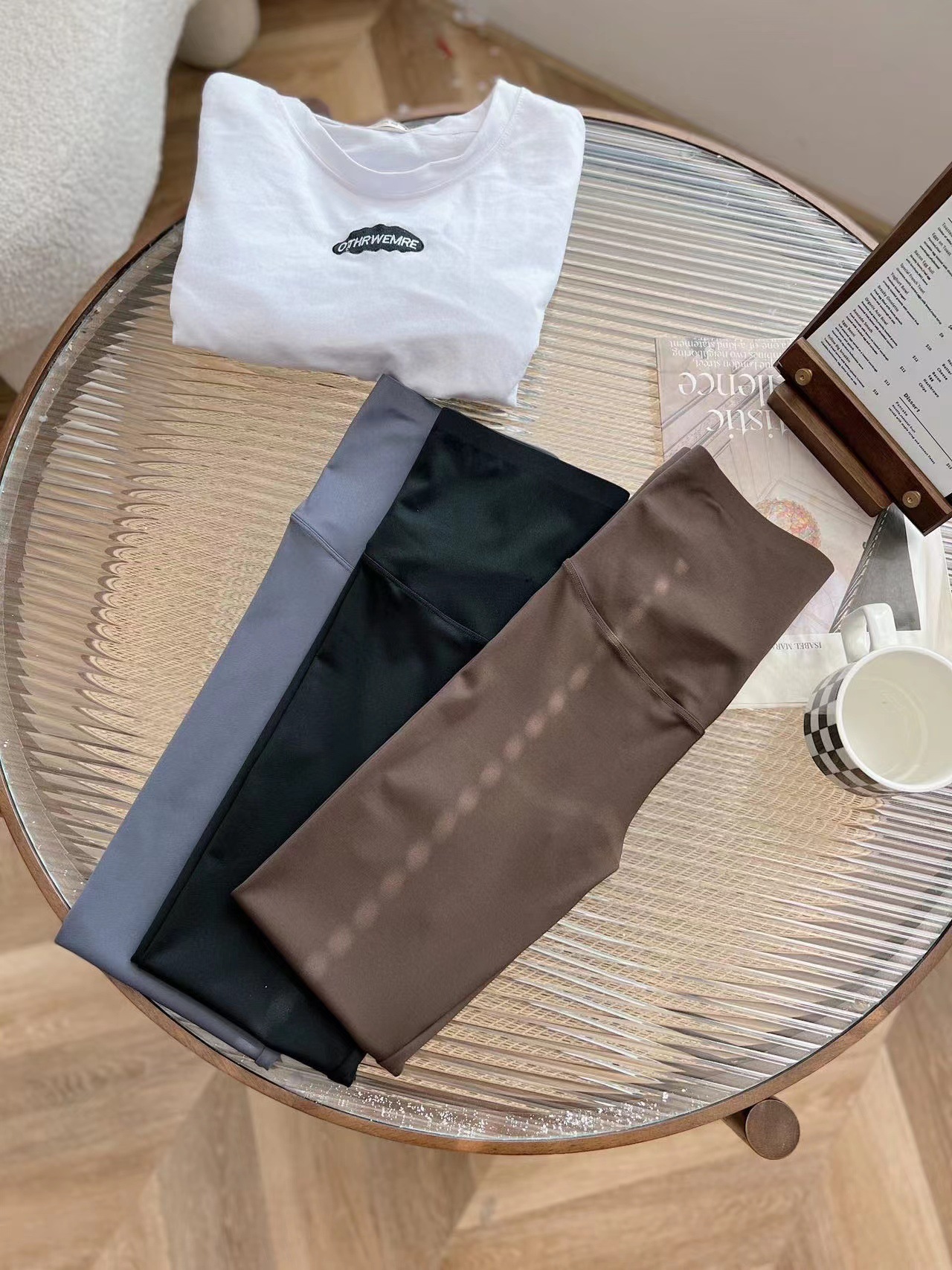 Al por mayor primavera otoño nuevo nueve puntos pantalones de barbie finos solo sin bola para las mujeres leggings pantalones de tiburón slim cintura alta retráctil abdomen pic 12