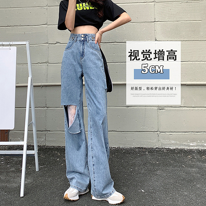 女装小整款阔腿裤拖地裤