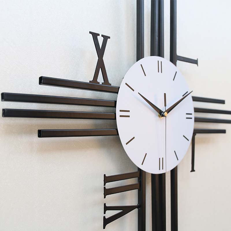 定制北欧菱形钟表挂钟客厅创意静音装饰时钟简约时尚大气欧式挂钟详情2