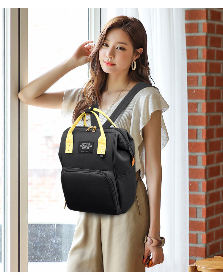 New Korean-style fashionable two-piece set of mother and baby bag, large-capacity multi-functional mother and baby bag, and double-shoulder mommy bag for going out pic 16