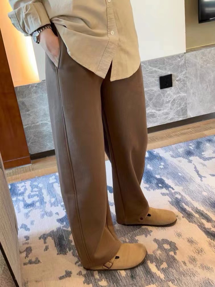 女装韩系高品质加厚高腰镰刀裤 显瘦百搭山本阔腿香蕉裤 代发详情5