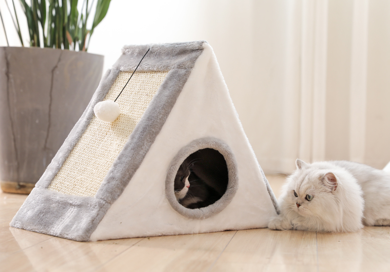 猫爬架三角形猫抓板猫咪磨爪剑麻玩具猫窝猫咪用品跨境批发详情13