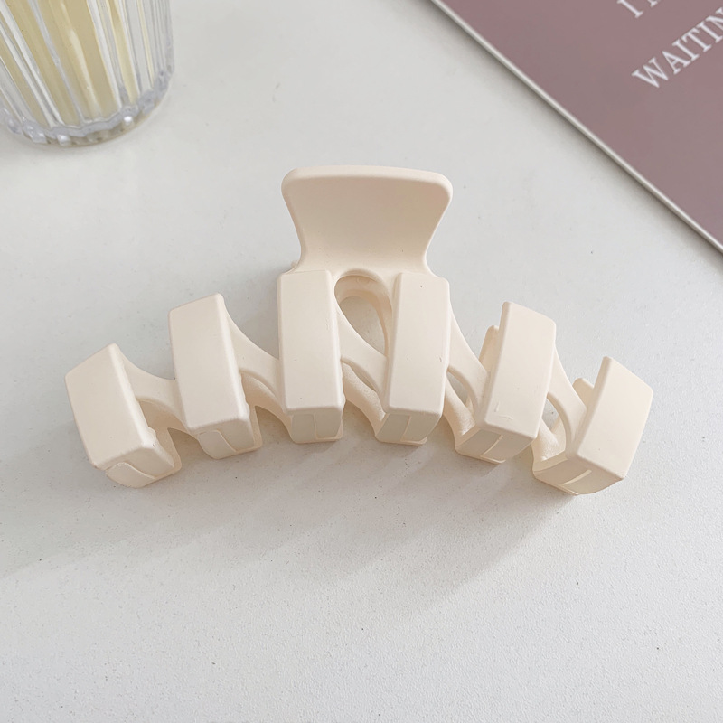 复古亚克力发夹盘发抓夹大号简约磨砂发卡女韩版后脑勺鲨鱼夹发抓详情20