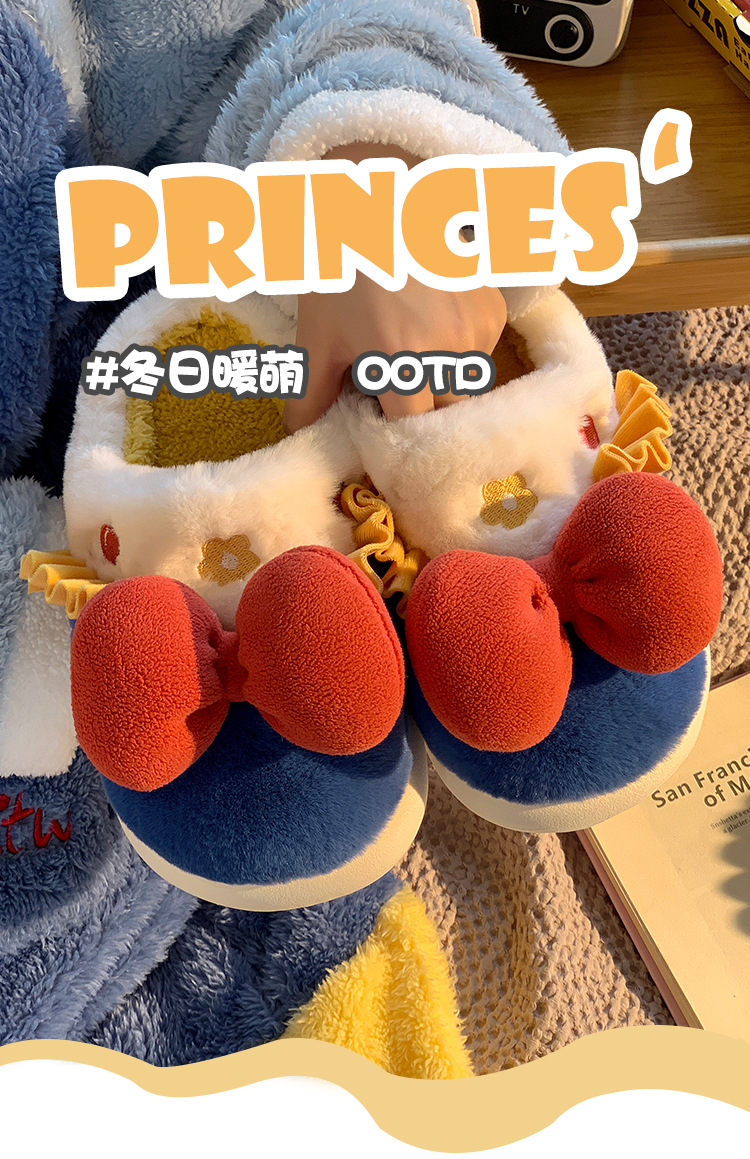 可爱小绵羊棉拖鞋女士秋冬季2024新款包跟月子鞋防滑毛毛拖鞋ins详情11