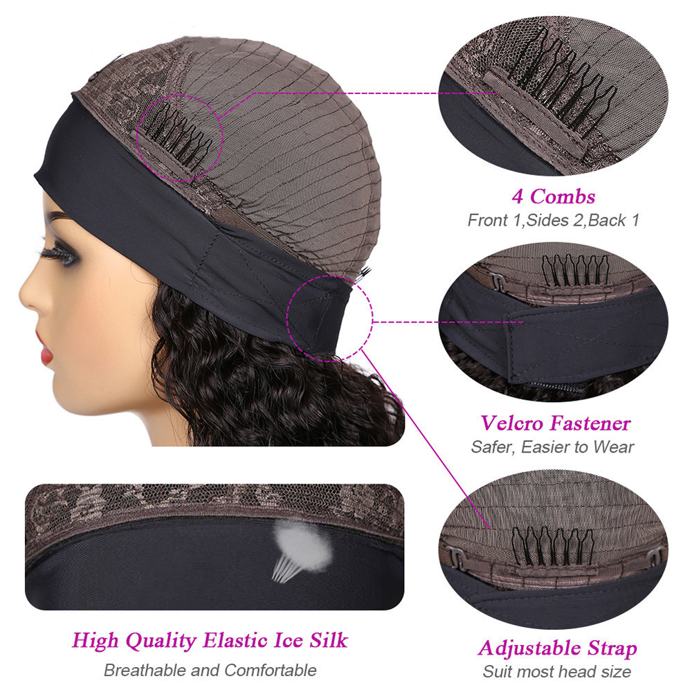 Natural Long Kinky Straight Afro Hair Wig With Headband 化纤 pic 3