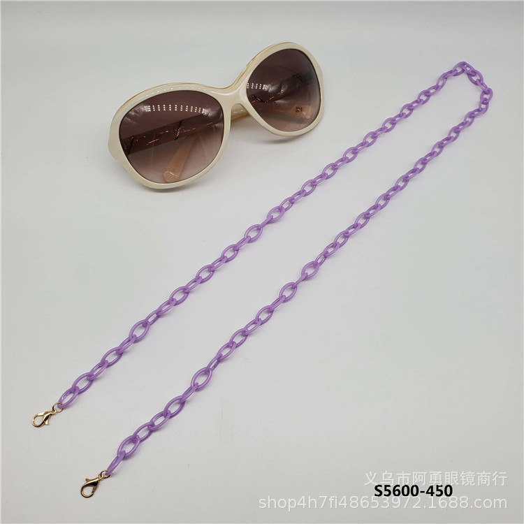 Custom nueva moda simple personalizado acrílico eyewear cadena eyewear colgante cuello anti-caída eyewear cuerda 23121 pic 3
