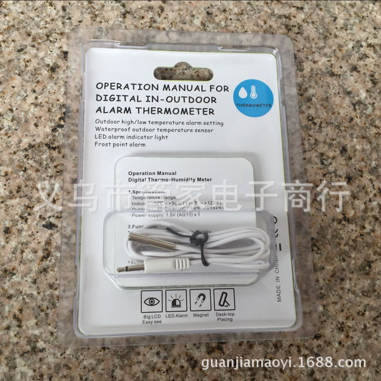 New electronic thermometer, indoor and outdoor thermometer 601 thermometer pic 9