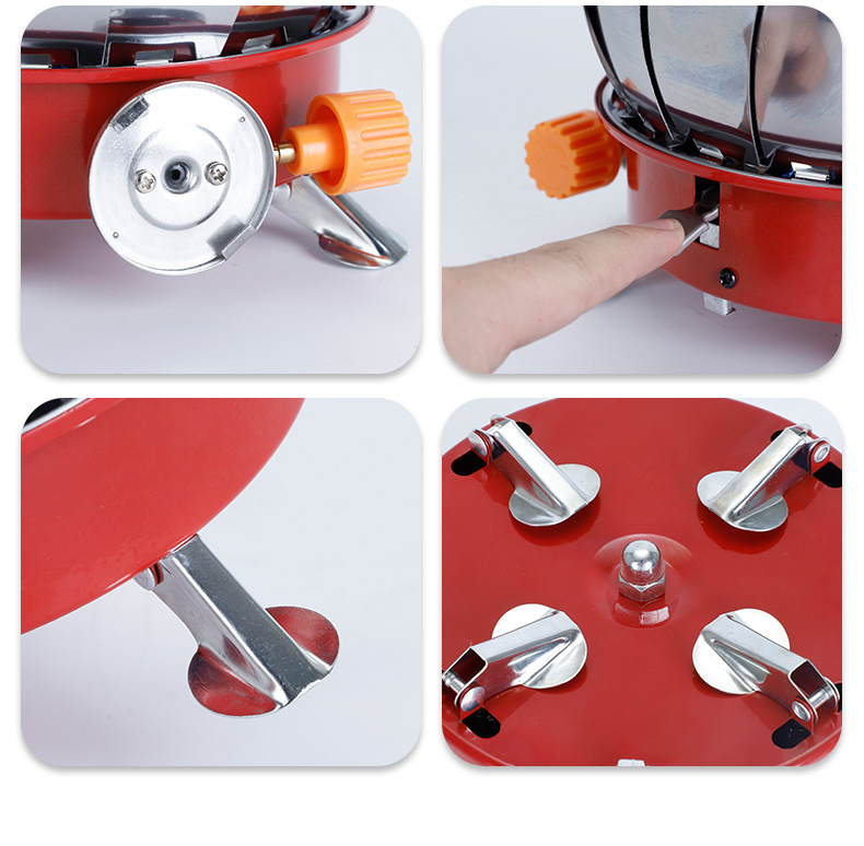 厂家直供新款便携卡式莲花炉电子打火野营防风炉头户外野餐圆炉详情7