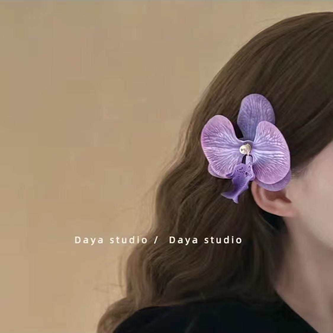 Super fairy-like simulation flower butterfly flower tassel grab clip, sweet and feminine style, unique and exquisite hair clip, ins versatile hair accessory trend pic 26