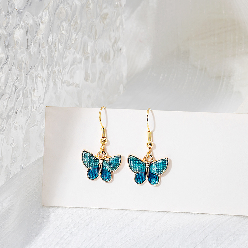 日韩系卡哇伊可爱七彩流苏卡通款少女耳环耳钩小清新风耳饰品详情6