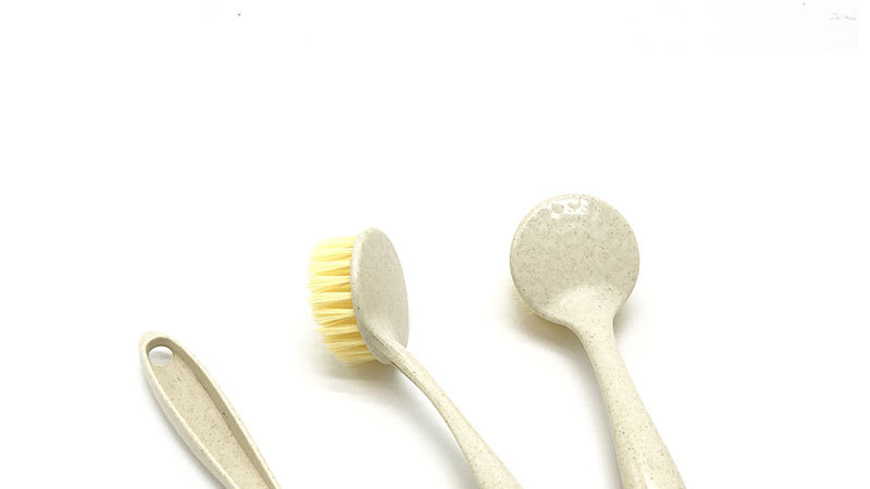 1086 Wheat straw pot brush with round head and long handle, kitchen cleaning pot and bowl brush, wholesale of general merchandise pic 6