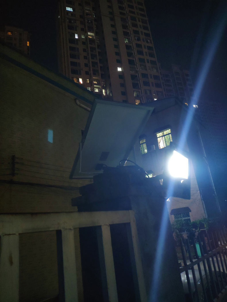 led庭院灯太阳能投光灯60W户外路灯100W花园壁灯光感应广场灯200W详情9