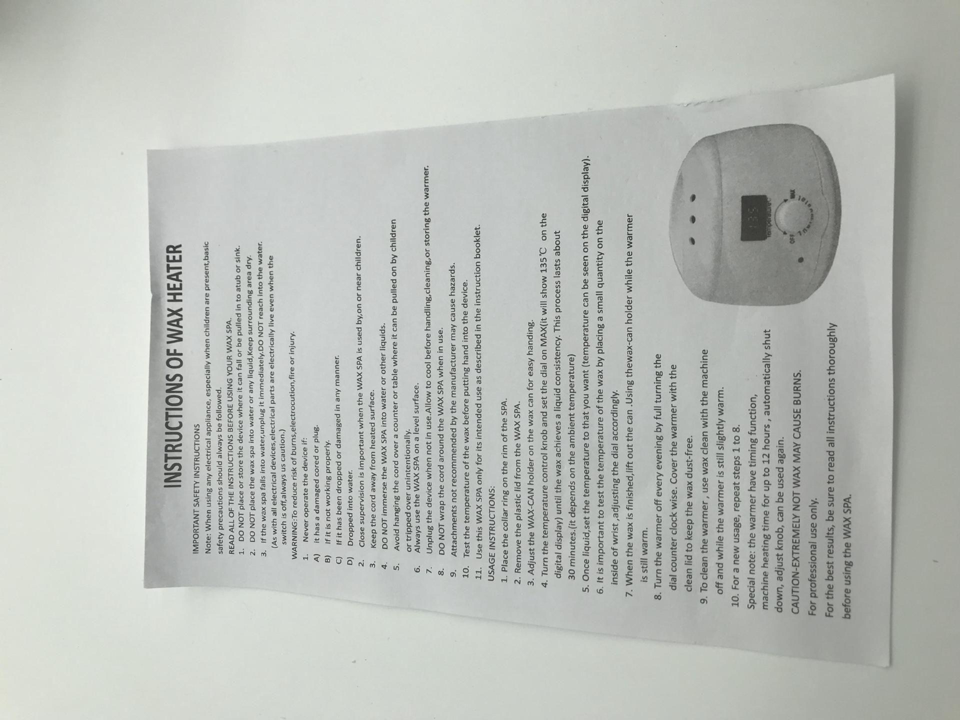 工厂直销脱毛数显融蜡机500ml触屏温控快速加热硬蜡融蜡机详情14