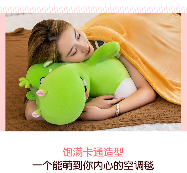 Wholesale of new cartoon party style elephant air conditioner quilt, two-in-one car air conditioner quilt, throw pillow, nap pillow and quilt pic 15