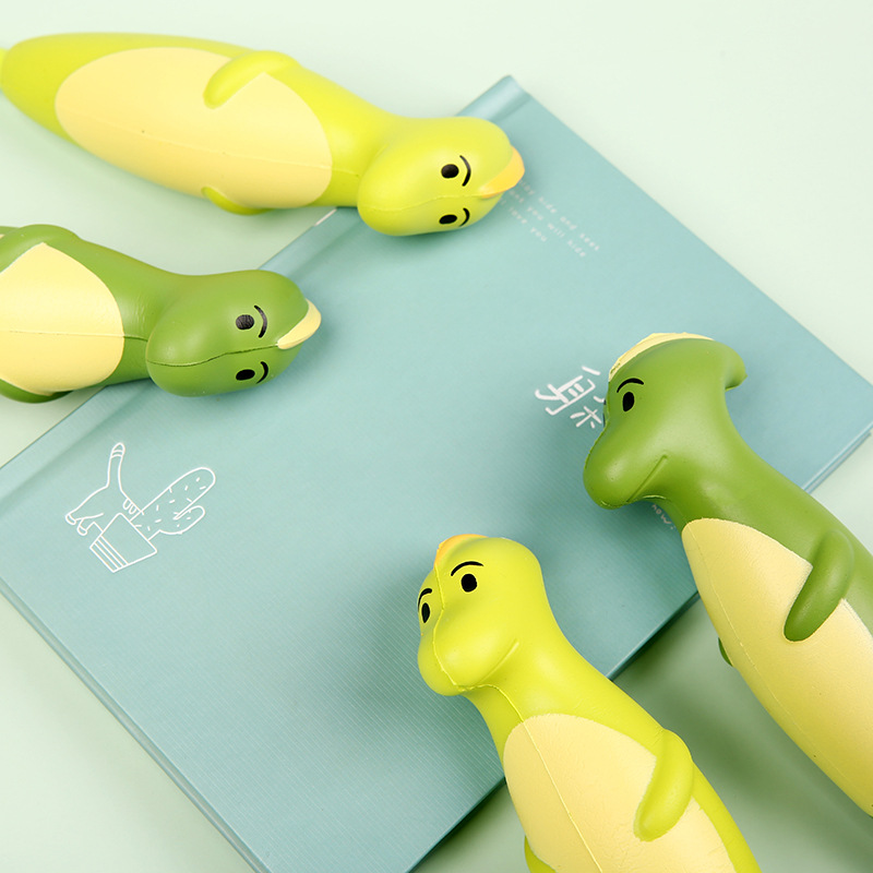 2021 New personalized stress-relieving stationery pen, Japanese-style simple student gel pen, office dinosaur-shaped stationery pen pic 11