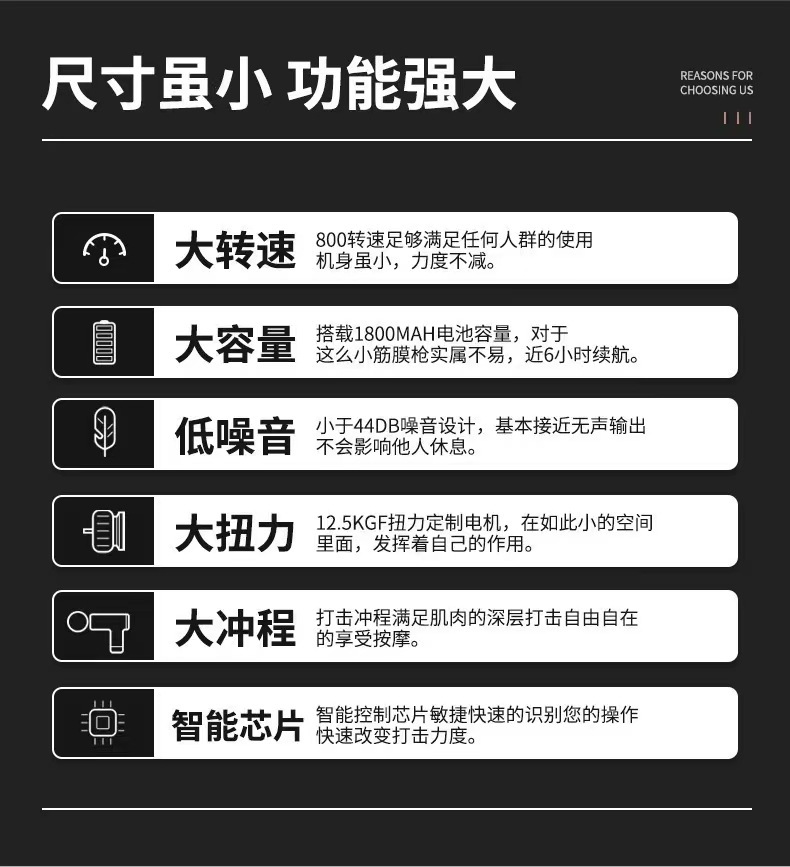 跨境俄罗斯爆款筋膜枪热敷健身电动冲击枪肌肉放松冷敷筋膜枪按摩详情2