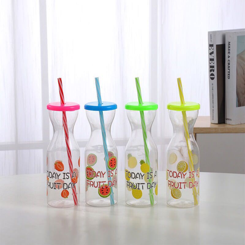 厂家直购批发大哑铃600ML一次性吸管葫芦杯狗骨头吸塑杯可印LOGO详情6