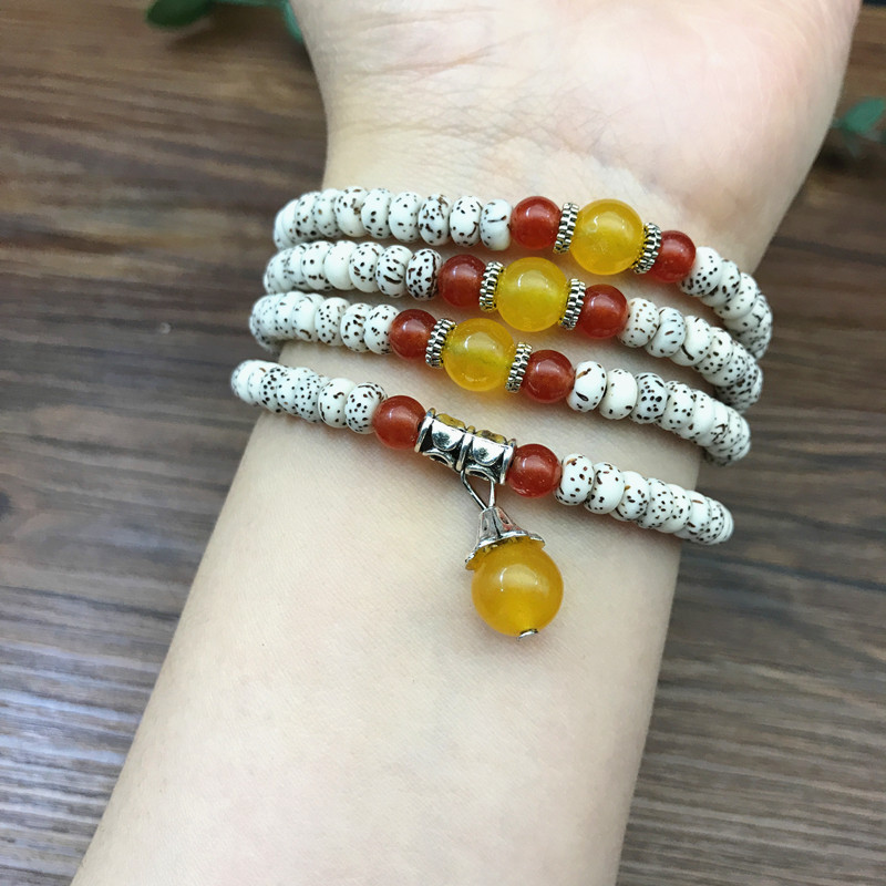 Hainan Mini Star and Moon Bodhi Bead Bead Bracelet 3*5 dry-ground high-density multi-circle Bodhi seed cultural Play bracelet accessory pic 23
