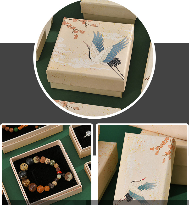 Wholesale of original design Chinese-style paper jewelry packaging boxes, stud earrings, bracelets, necklaces, hairpins and jewelry boxes in stock pic 3