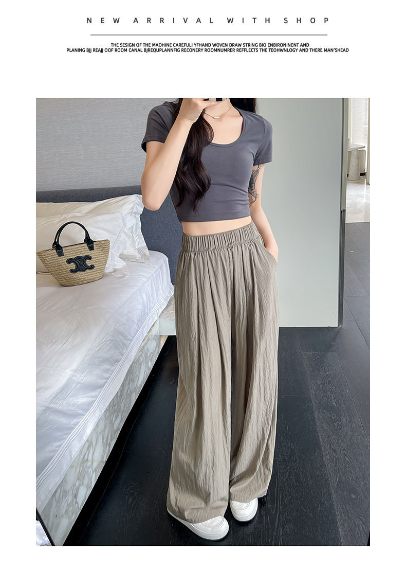 Japanese texture Yamamoto pants for women to look slimmer new summer wide-leg pants with a drape and a laid-back loose casual pants spring style for women pic 23