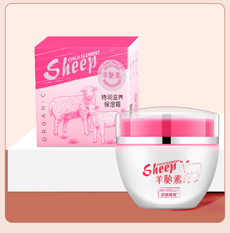 Wholesale Linzicai Sheep Placenta Essence Face Cream, High Moisturizing autumn and winter skin care moisturizing Hydrating Facial Care Cream, Moisturizing Cream pic 20