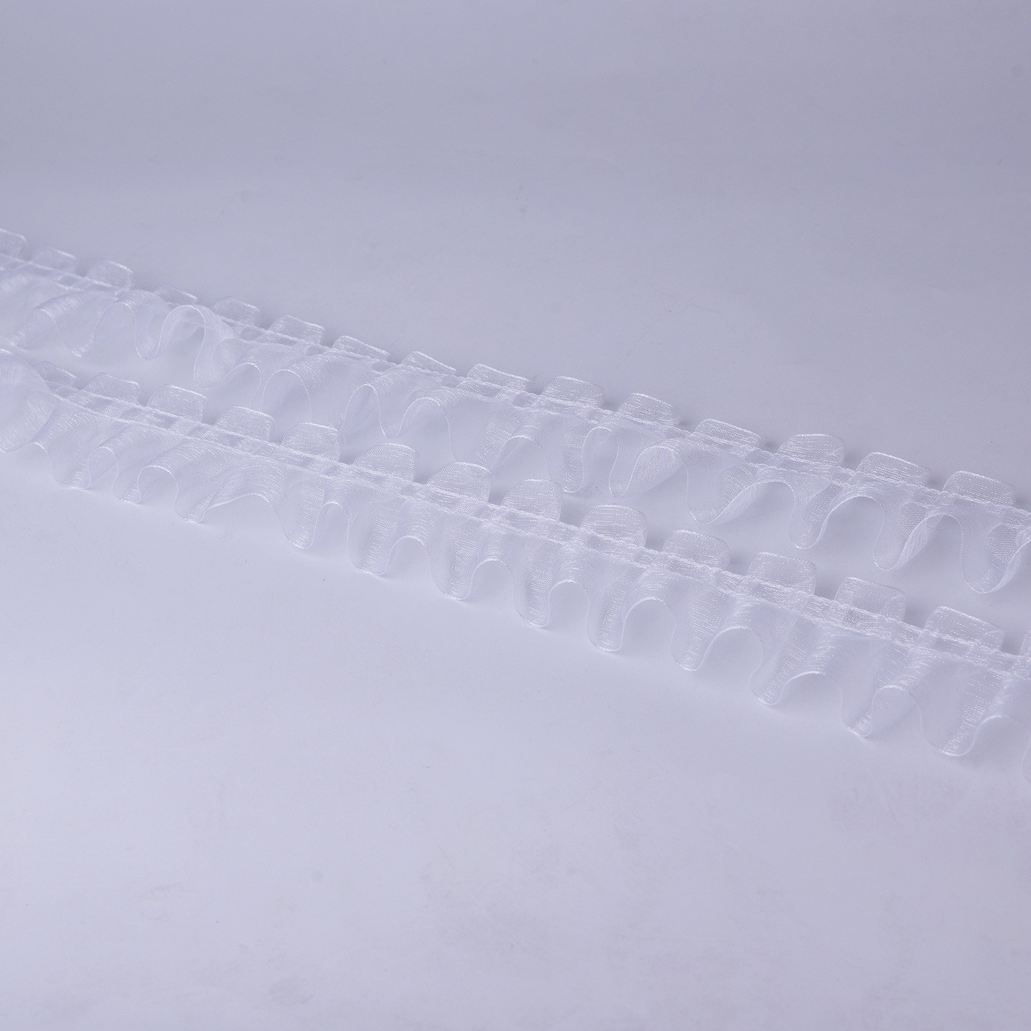 4cm雪纱带褶皱花边 手工diy服装辅料 蕾丝丝带抽皱裙摆窗帘配件详情16