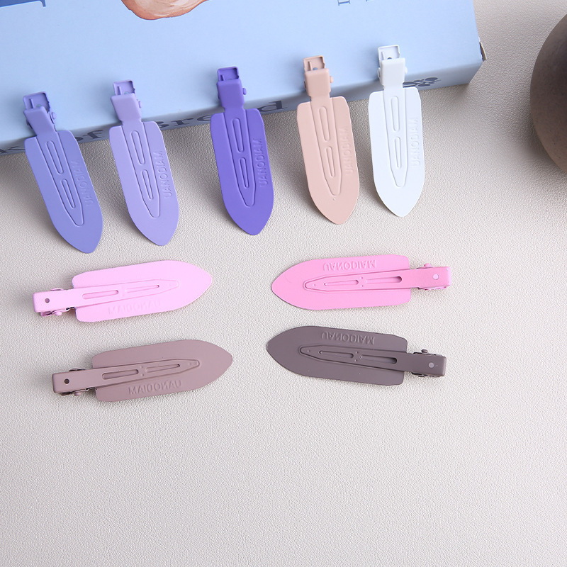 40pcs跨境亚马逊5cm发夹夹子黑色bb夹发卡喷漆水滴夹边夹刘海夹详情7