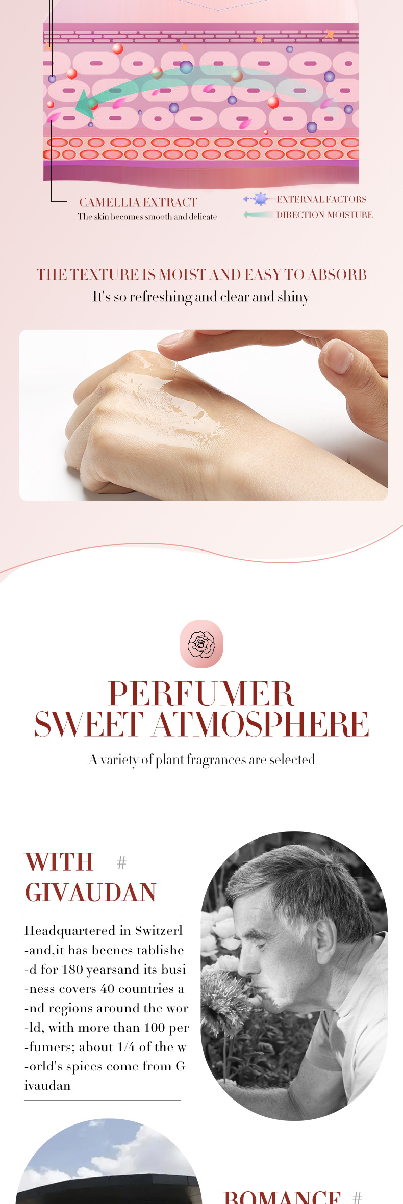 Cross-border BIOAOUA Camellia Antioxidant Nourishing Essence Hydrating, Moisturizing and hydrating Skin Repair Essence Essence pic 6