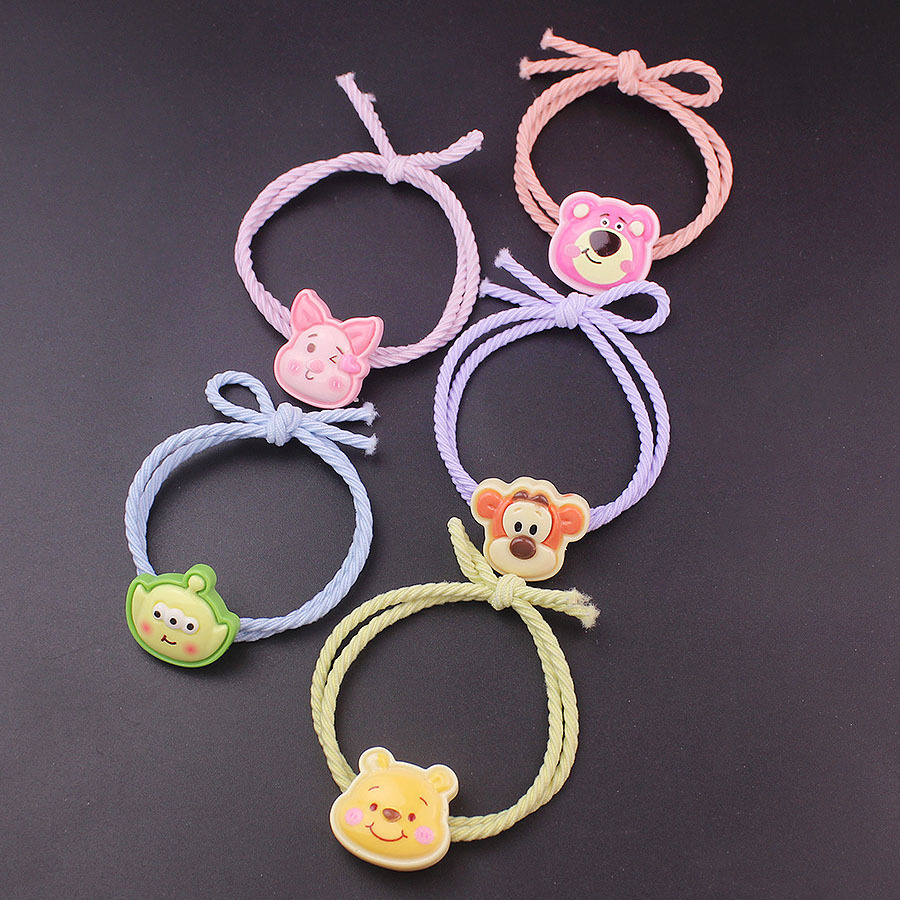 蝴蝶结可爱卡通发圈小熊手链头绳皮筋儿童兔子马尾甜美发绳女发饰详情1