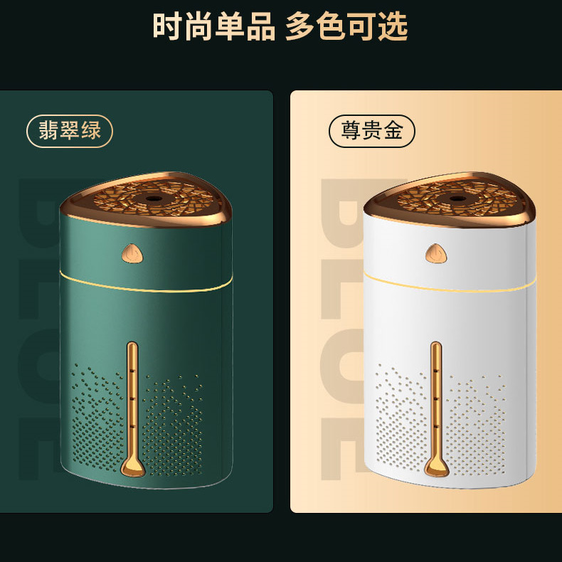 2021新款加湿器2L大容量喷雾补水USB三喷大雾量静音家用厂家代发详情2