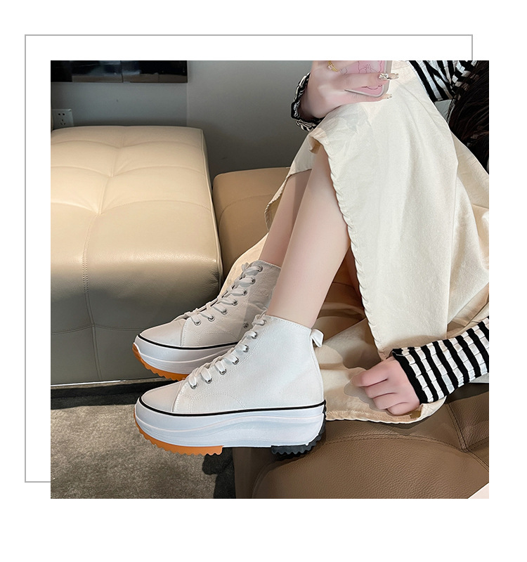 外贸大码女士高帮帆布鞋2023新款运动休闲单鞋百搭厚底透气小白鞋详情16