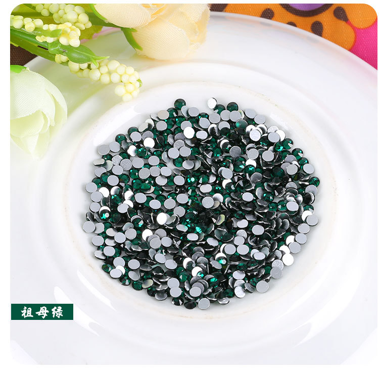 厂家直销平底水钻 水晶玻璃钻 美甲贴钻 diy手机壳材料 整包批发详情16