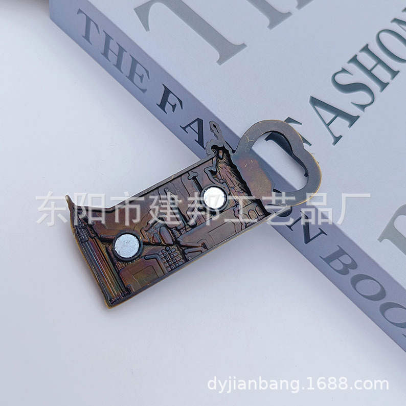 金属旅游纪念品美国旧金山纽约自由女神像复古便携式锌合金开瓶器详情4