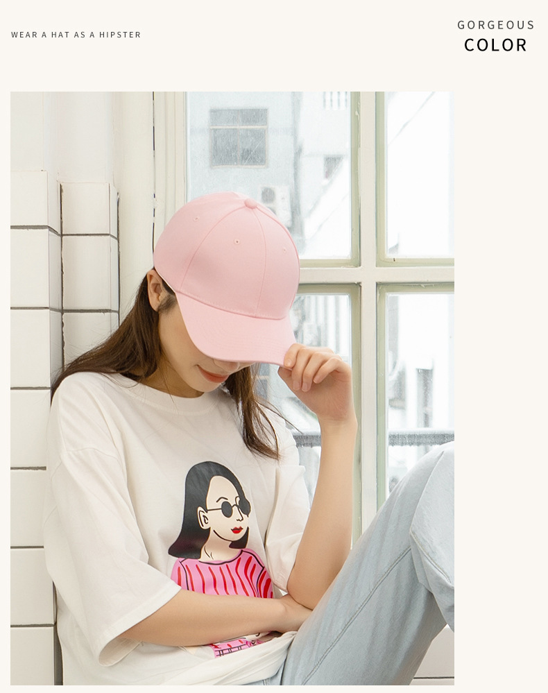 Customized logo wholesale of pure cotton baseball caps for women in spring and summer, custom-made embroidered baseball caps for men in small quantities pic 16