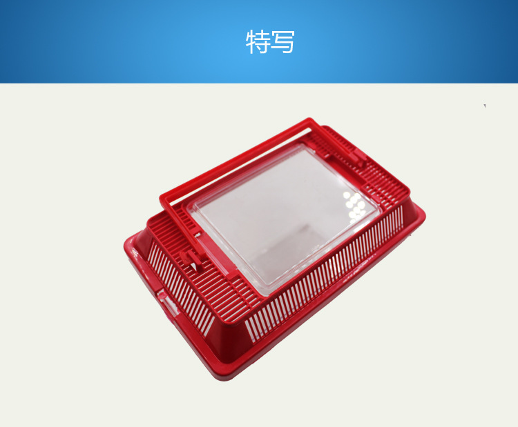 Transparent fish tanks, plastic goldfish tanks, breathable turtle tanks, pet boxes, insect cages, breeding boxes, medium-sized factory wholesale pic 16