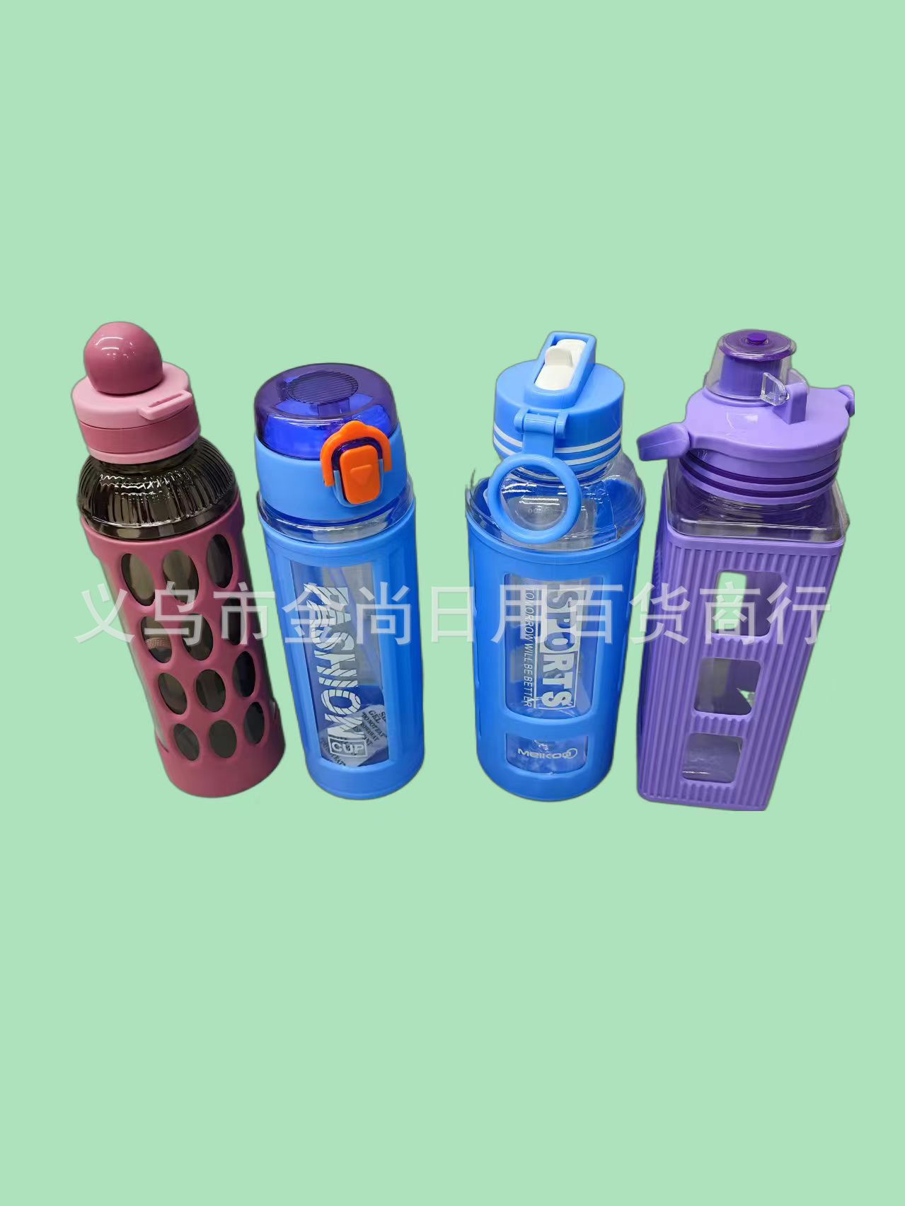 Outdoor sports water cup 800ML square large-capacity water cup with handle, large-capacity water cup, plastic water cup pic 2