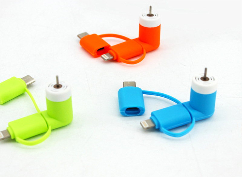 创意手机风扇 迷你充电宝笔记本电脑小风扇 安卓苹果type-c小风扇详情10