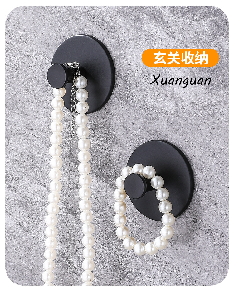 跨境新款无痕粘钩不锈钢单钩浴室挂钩入户衣帽钩卫生间浴袍挂衣钩详情9